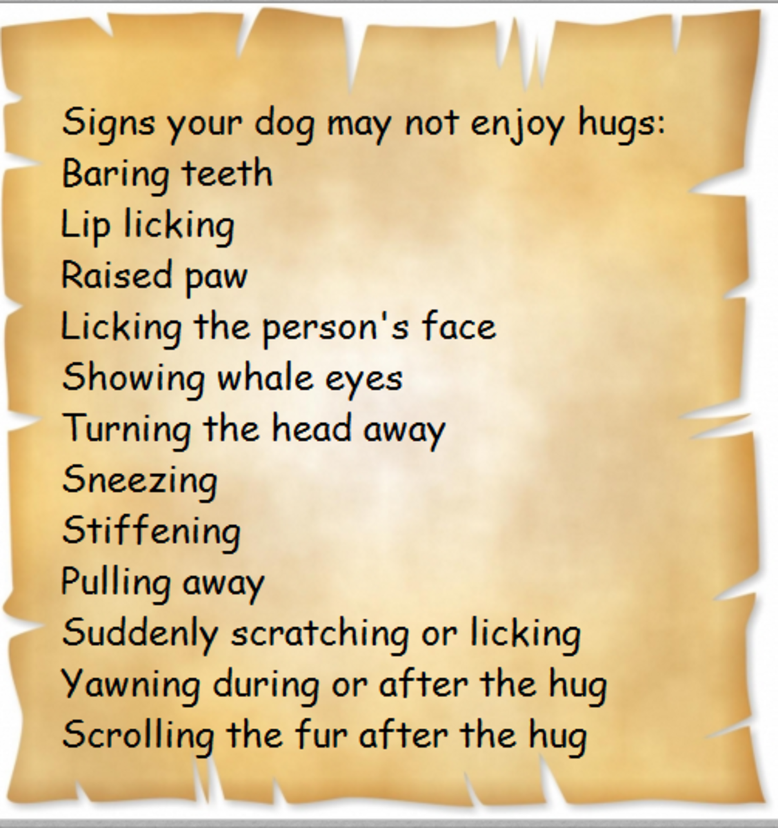 dogs do not like hugs